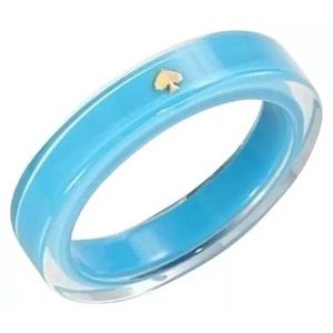 KATE SPADE 12K GOLD PLATED & LUCITE BRACELET